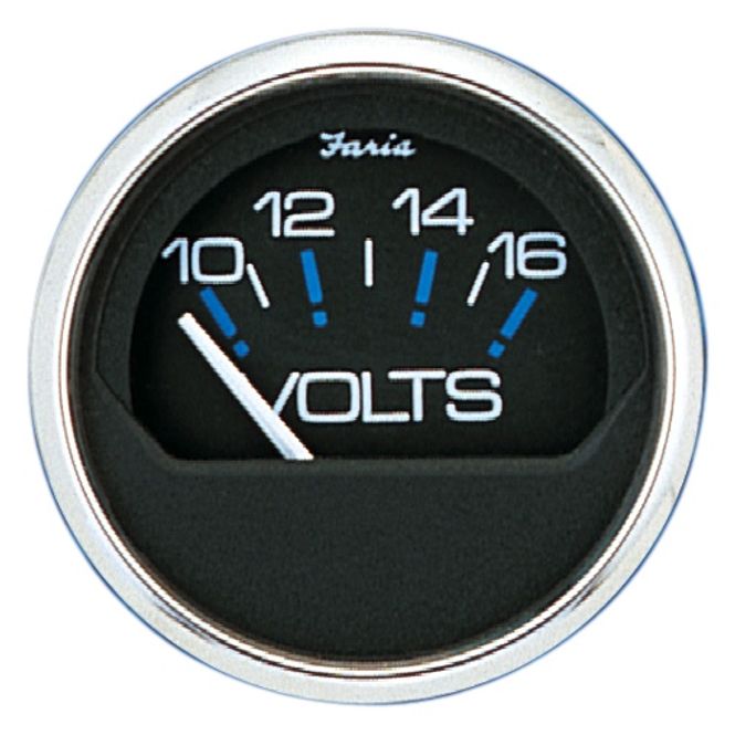 Hovedbilde FARIA Voltmeter 10-16 Volt