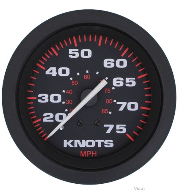 Hovedbilde Speedometer, 75Knop/85MPH, med giver, Veethree ...