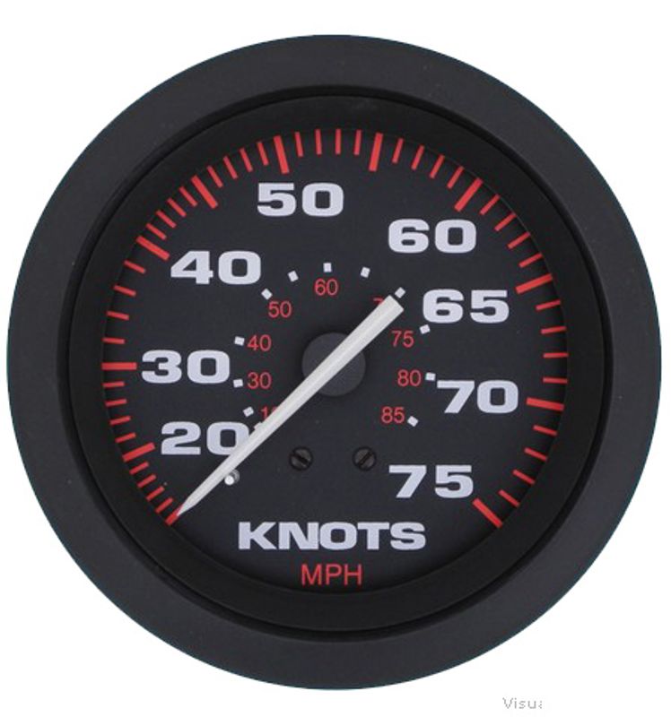 Speedometer, 75Knop/85MPH, med giver, Veethree Amega 3