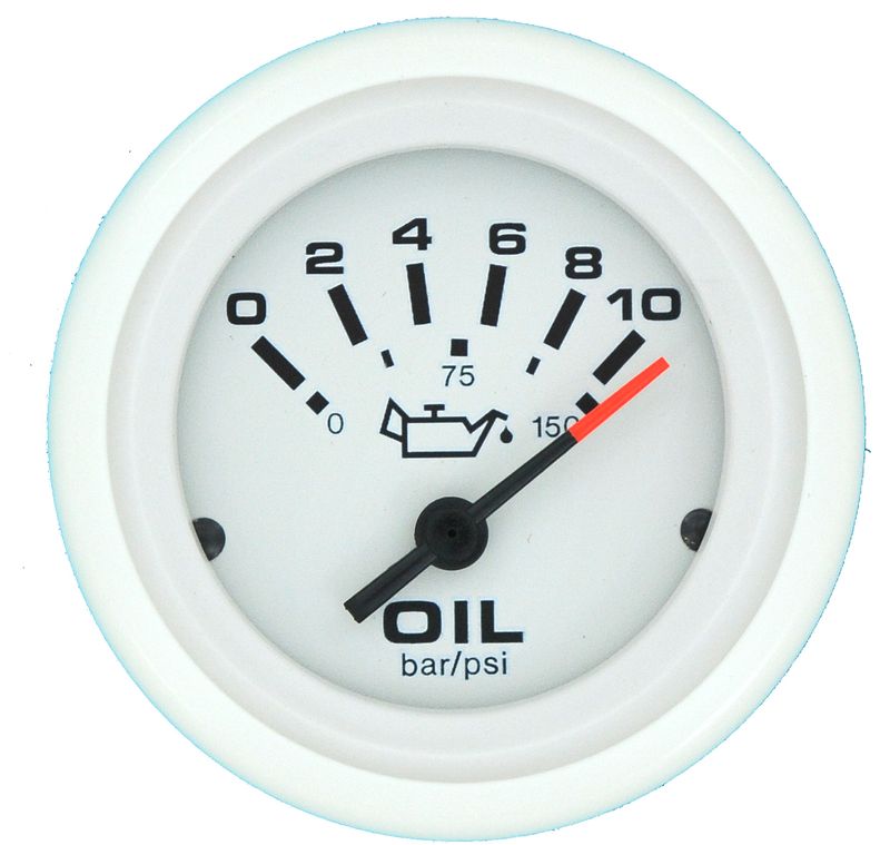 Oljetrykkm?ler, 0-10BAR/0-150PSI, VDO, Veethree Arctic 2
