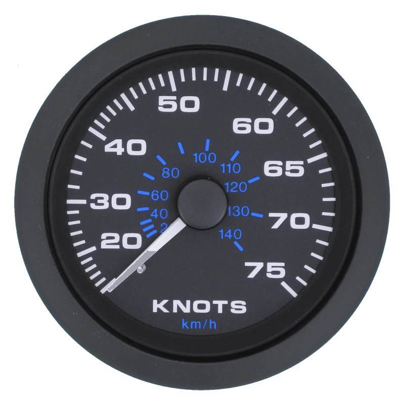 Speedometer kit, 0-75knop/0-140km/h, Veethree Premier Pro3