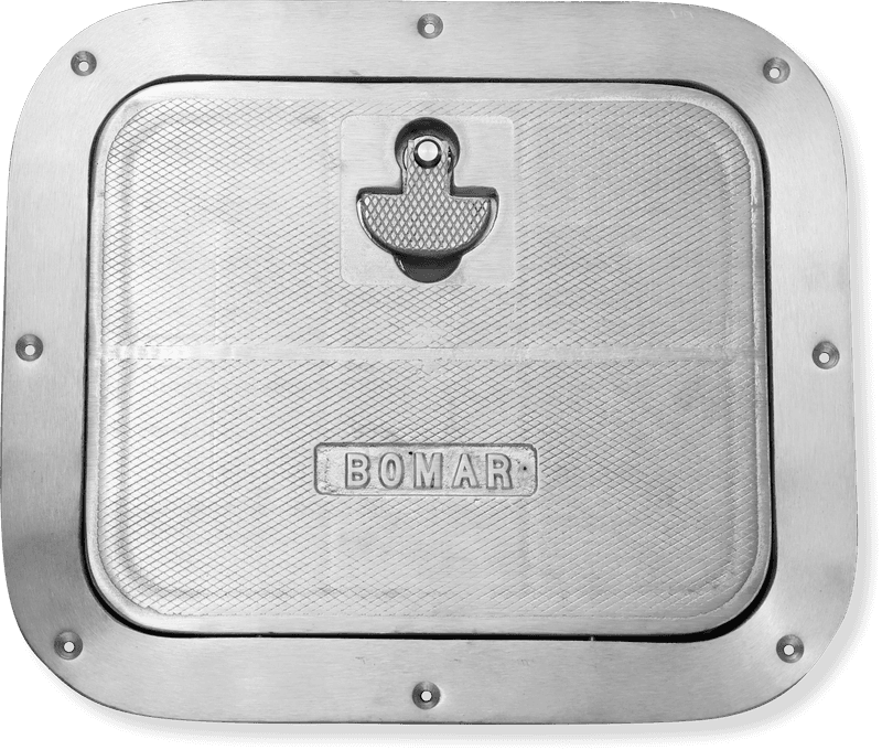 Bomar Inspeksjonsluke i Aluminium, Rektangel - 389mm x 335mm