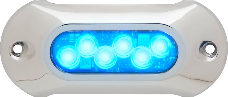 Attwood undervannslys, 6xLED, bl?tt lys