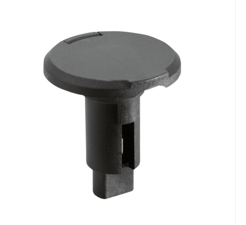 Attwood Rund Lanternefot, 2-pin - Svart