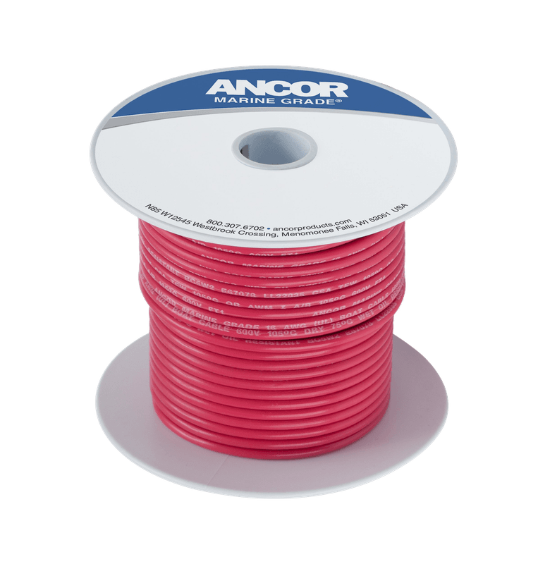Fortinnet Marine Gradert Kobberkabel p? 1mm?, R?d - 152m