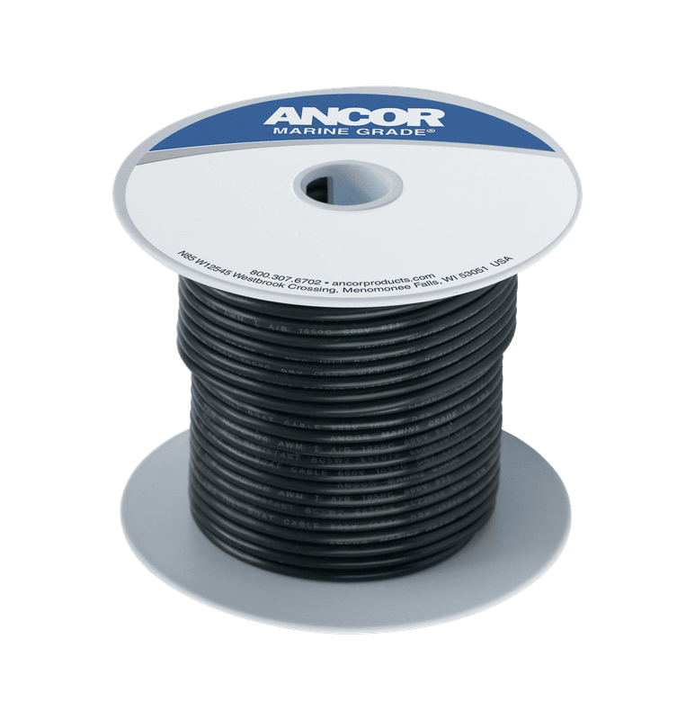 Fortinnet Marine Gradert Kobberkabel p? 3mm?, Svart - 7.6m