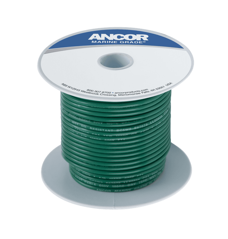 Fortinnet Marine Gradert Kobberkabel p? 5mm?, Gr?nn - 7.6m