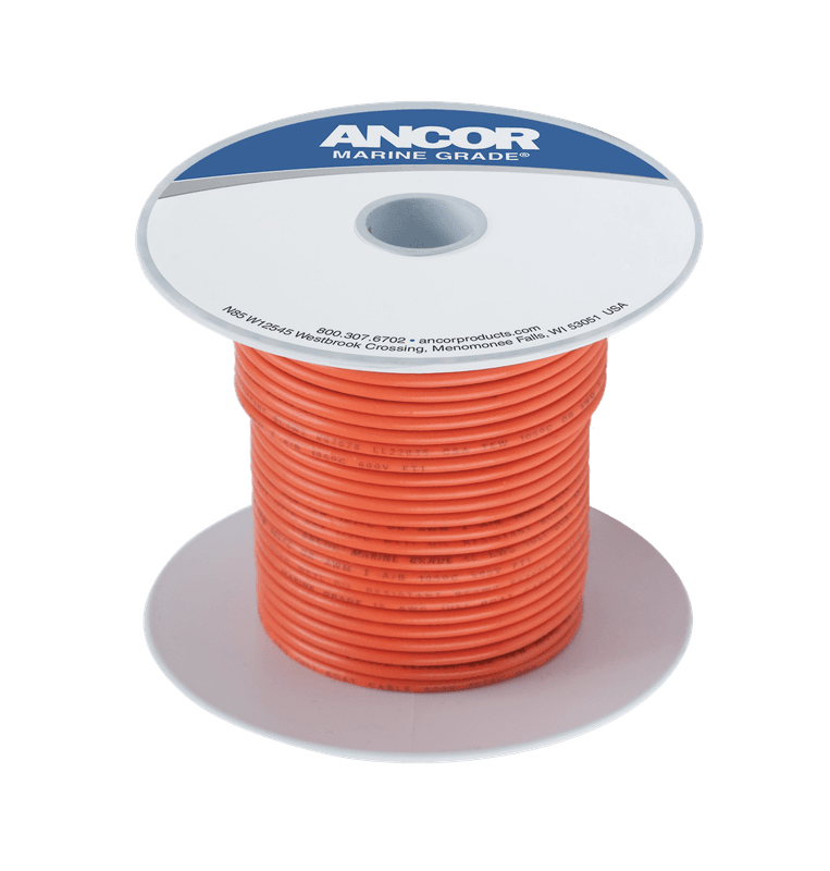 Fortinnet Marine Gradert Kobberkabel p? 5mm?, Oransje - 30m