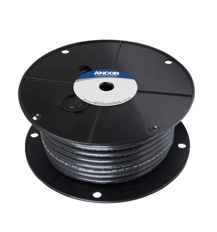Fortinnet Marine Gradert Batterikabel p? 21mm?, Svart - 30m
