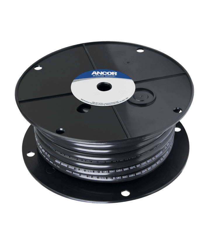 Fortinnet Marine Gradert Batterikabel p? 53mm?, Svart - 7.6m