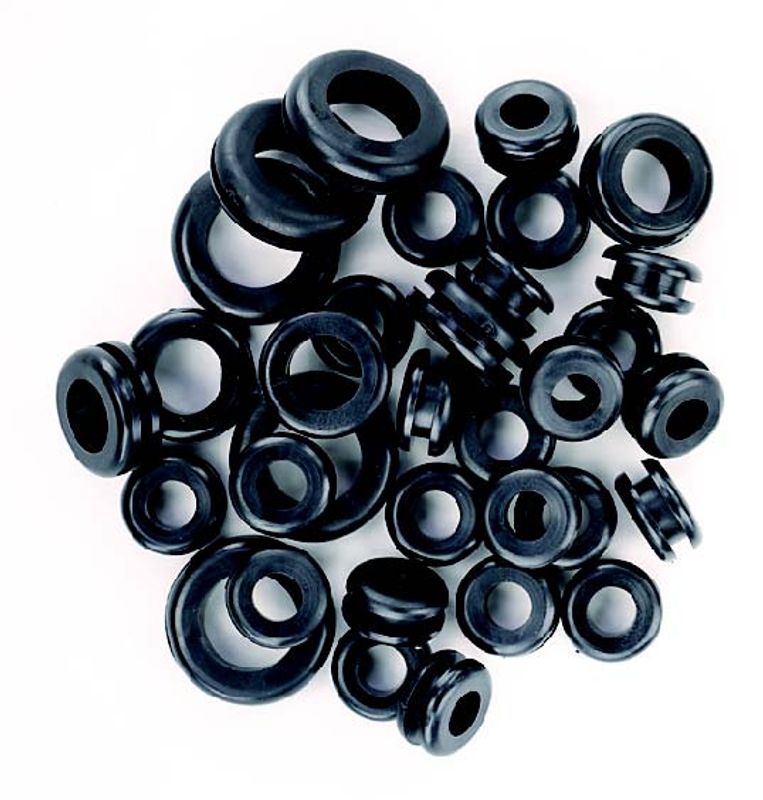 Kabelgjennomf?ringer i Vinyl, sett med 45 deler