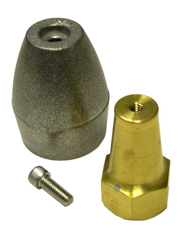 Bravo II prop Anodesett, Alu ,