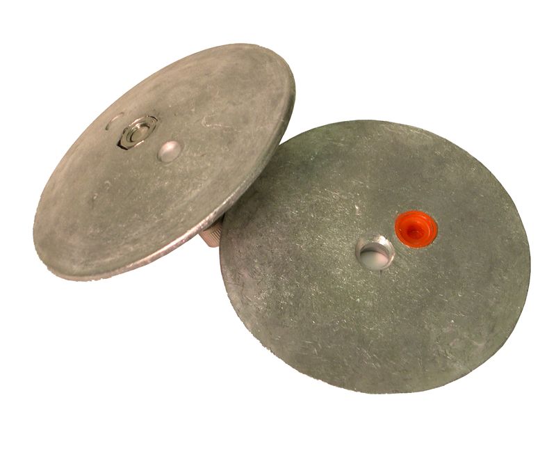 Ror anode, D: 48 mm, m/t?ringsindikator, Alu