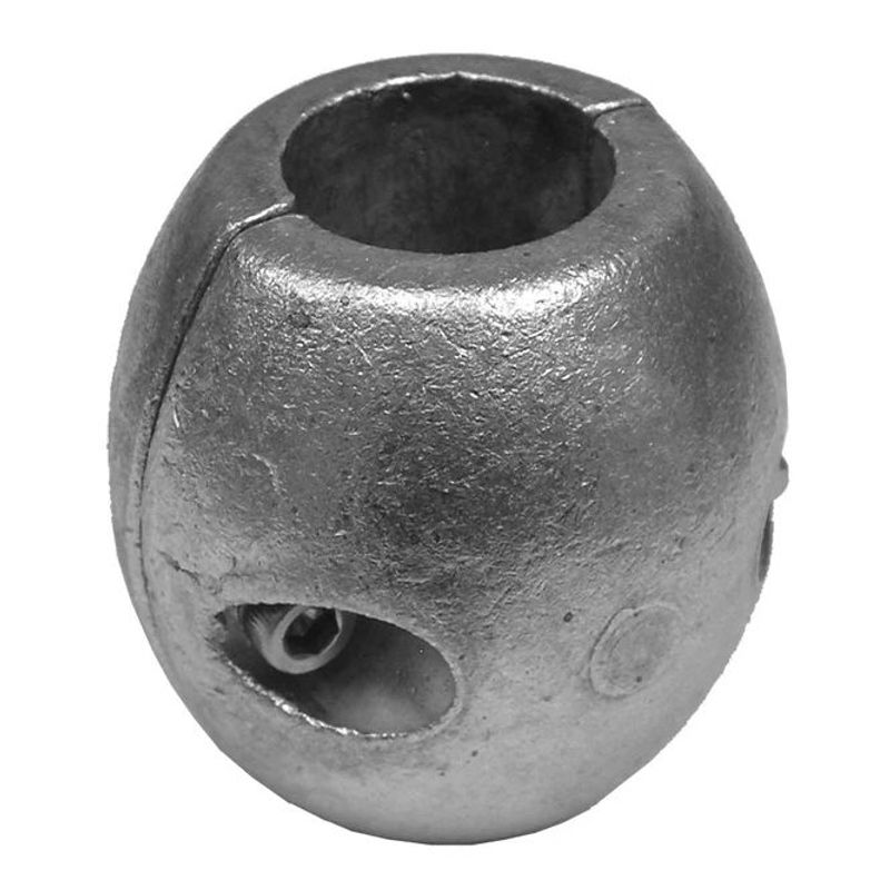 Akselanode, eggformet, for 25mm aksel - Aluminium