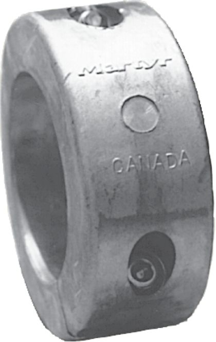 Hovedbilde Smal aksel anode, for 40 mm aksel, Zink, CMC40