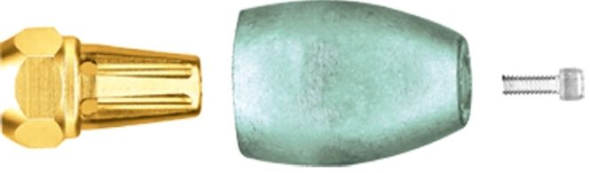 Hovedbilde Propellmutter Anodesett, for 22 mm aksel, Alu, ...