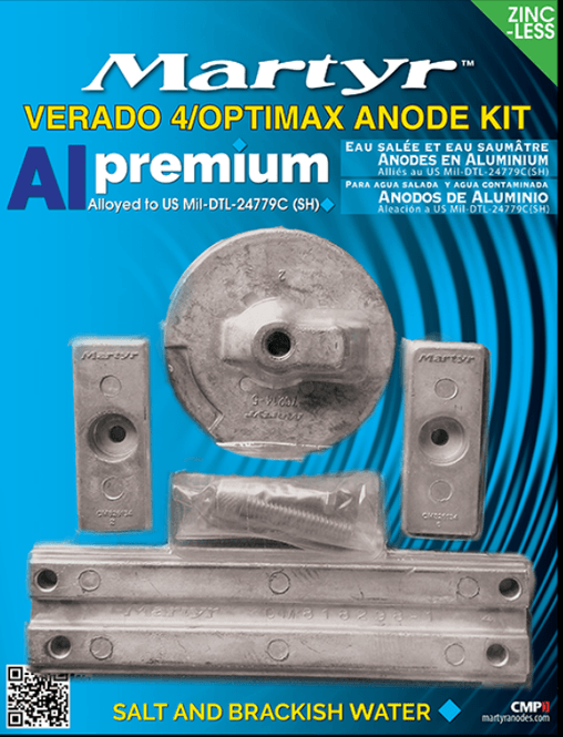 Hovedbilde Anodesett, Alu Verado 4, CMVERADO4KITA