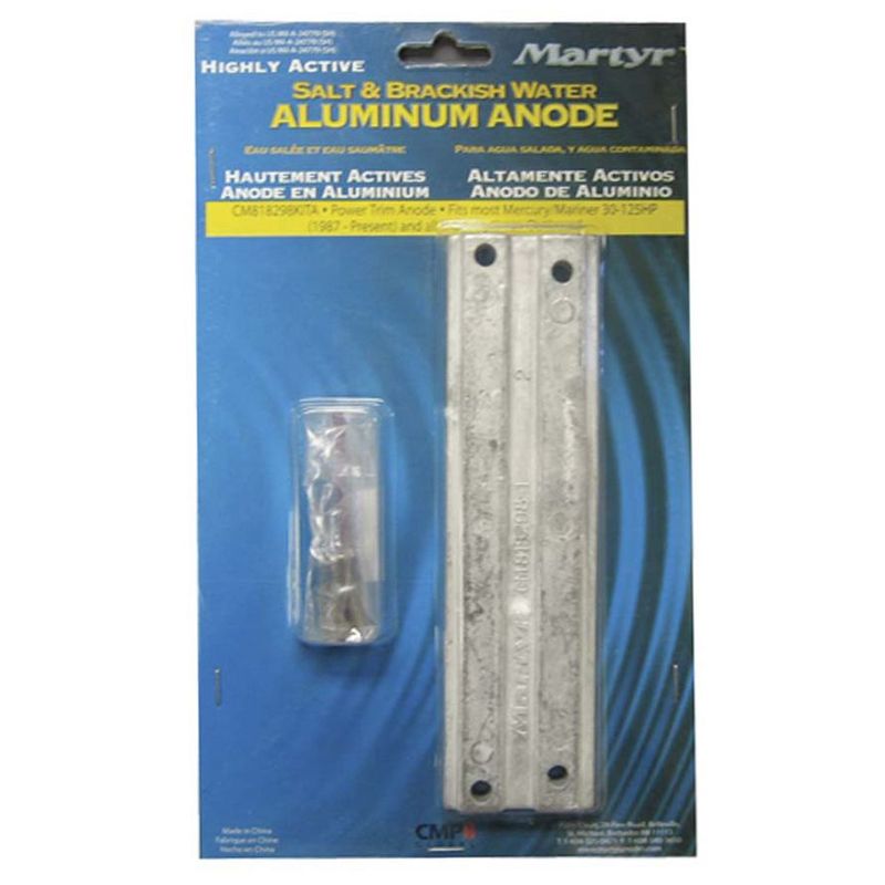 Brakettanodesett til Mercury/MerCruiser, tilsv: 8182981 -Alu
