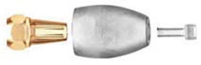 Hovedbilde Bravo 3 (- 2003) prop anode med bolt, Zink, ...