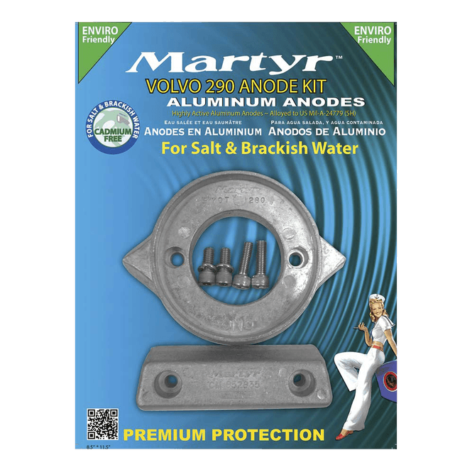 Hovedbilde Volvo Penta 290 Anodesett, Alu, CM290KITA