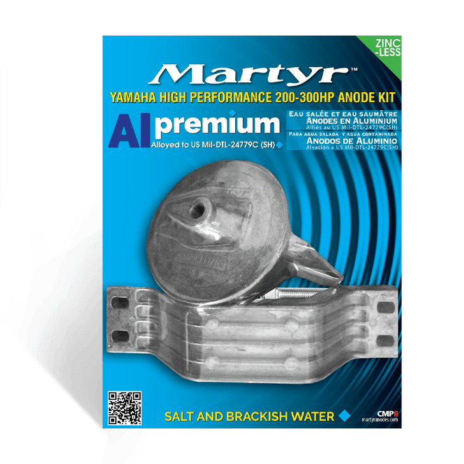 Hovedbilde Yamaha 200-300 Hk, 4 -Takt Anodesett, Alu, ...