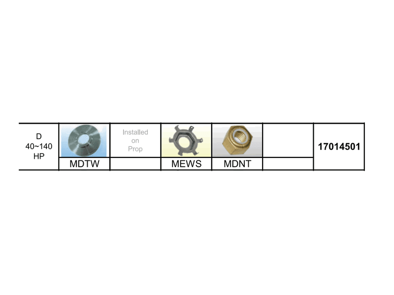 Hardware-sett [D-1] Mercury 40-140Hk