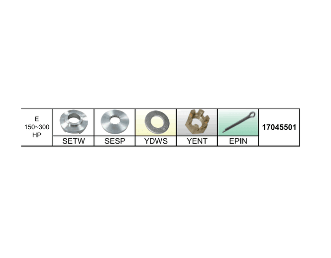 Hovedbilde Hardware-sett [E] Suzuki 150-300Hk
