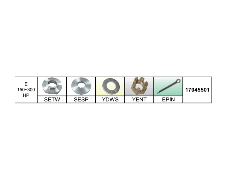 Hardware-sett [E] Suzuki 150-300Hk
