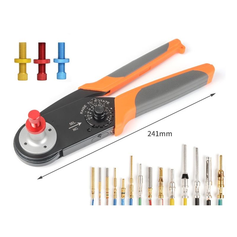 Krympetang med 3 posisjoner for solide kontakter AWG12/16/20