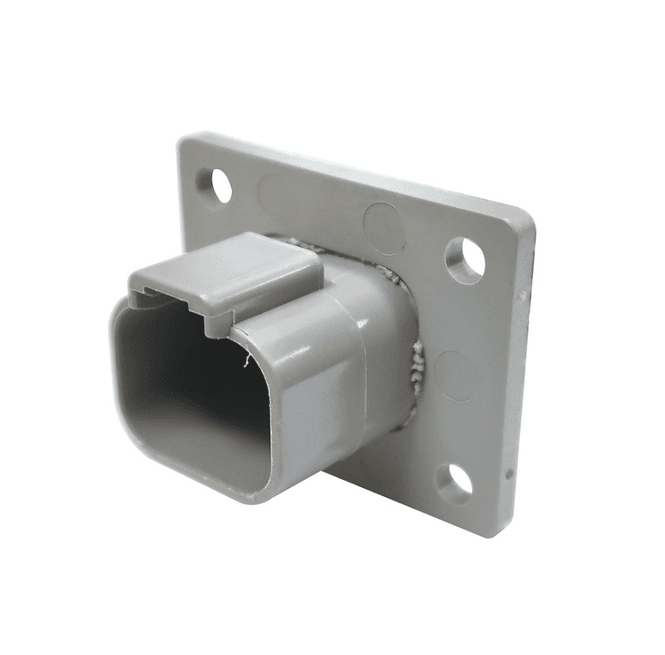 Hovedbilde DT-kontakt 4-pin flensfeste, inkl kilel?s/ uten ...