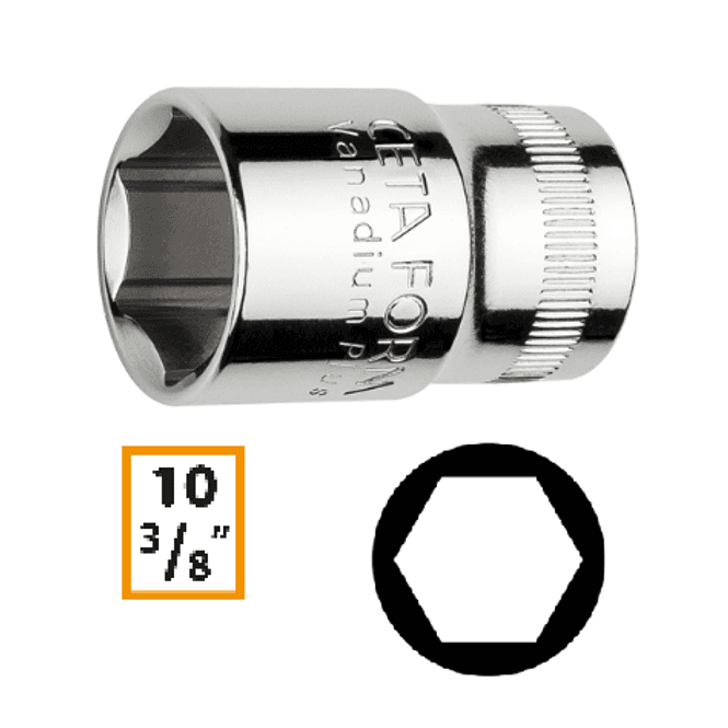 Hovedbilde 3/8'' Pipe, 18 mm, 6-kant