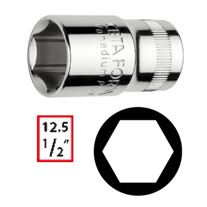 Hovedbilde 1/2'' Pipe, 18 mm, 6-kant