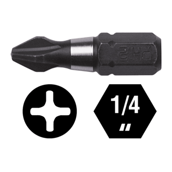 Hovedbilde Bits, Philips PH2 High Torque