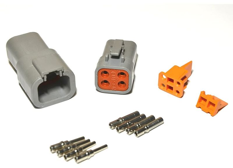DTP Deutsch Kontaktsett - 4 kontaktpunkter og Pins