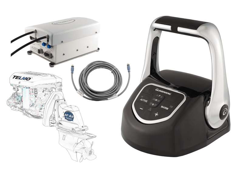 Glendinning Genesys Kit, 1 Innenbordsmotor, Svart-Troll-12V