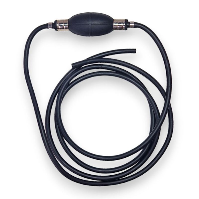 Bensinslange, Universal, 6mm, med Pumpe - 2m